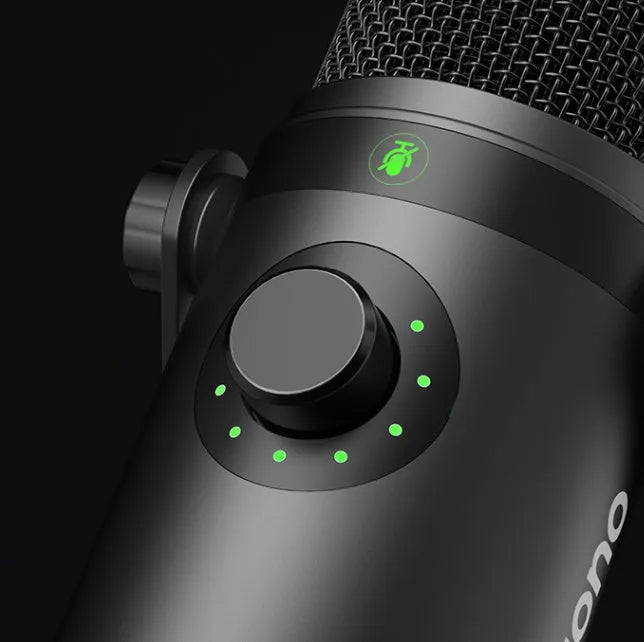 XLR USB dual mode moving coil microphone with stand, Cannon cable, USB cable, headset and dust cap for live broadcasting