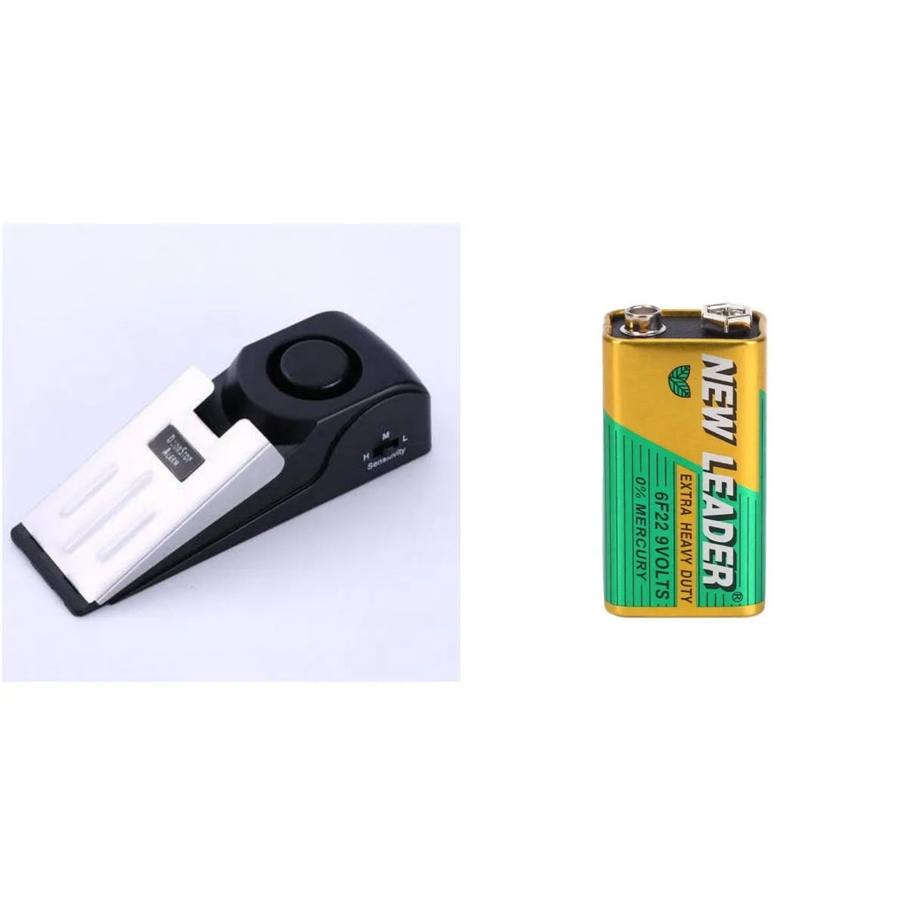 Xinlida 9V rectangular alkaline block battery with snap connectors, model 6F22.