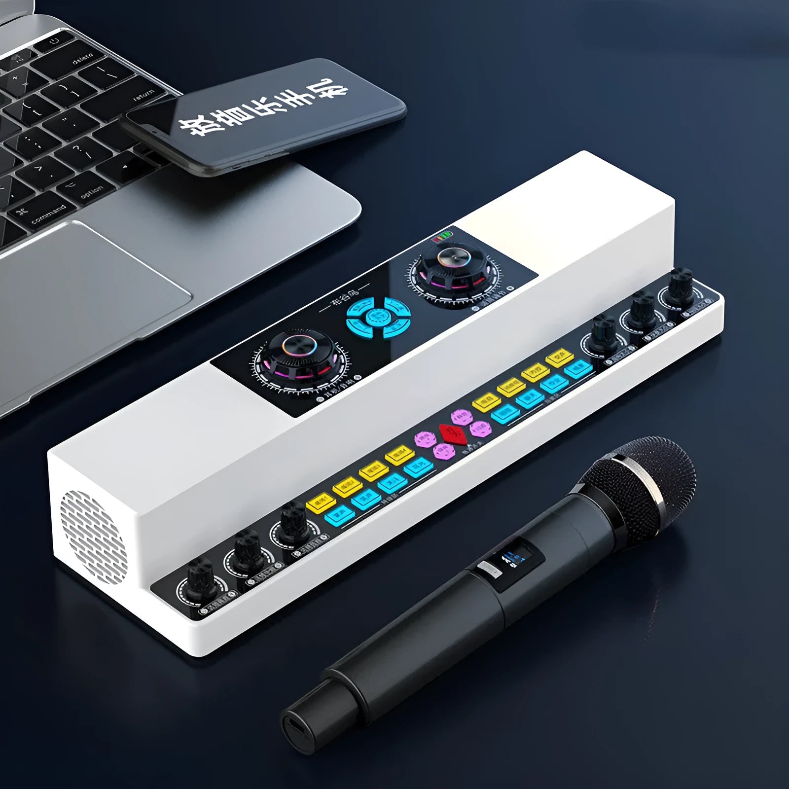 English sound card audio integrated machine with wireless Bluetooth and Y6 single wireless microphone set