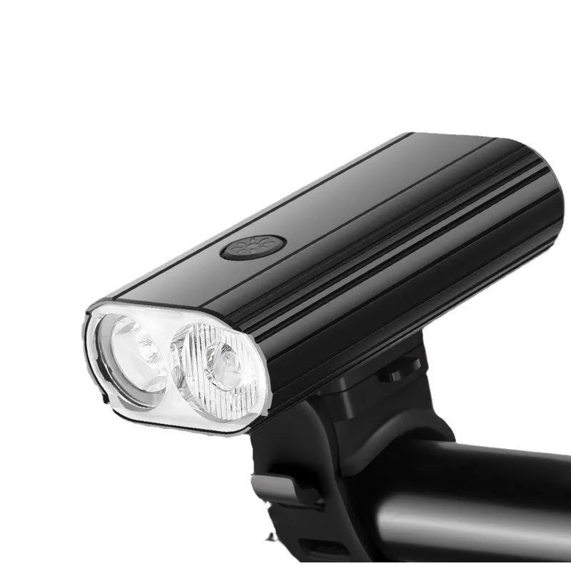 L2*2 bicycle headlight with aluminium alloy housing and USB Type-C charging port