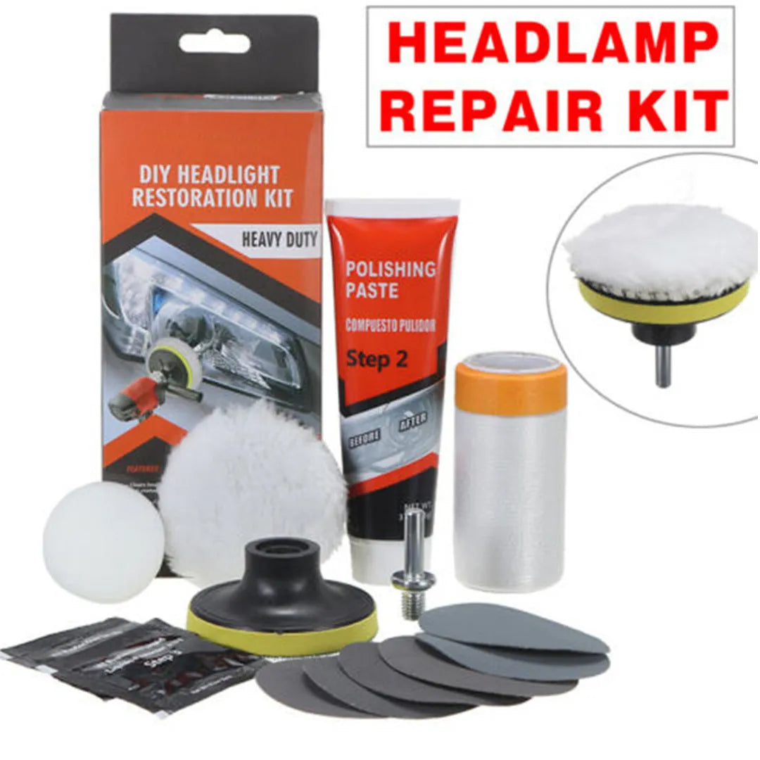Carbon steel headlight repair tool, 15cm by 15cm by 5cm, for vehicle maintenance