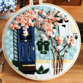 Handmade embroidery material package with cotton cloth 30x30cm and water-resistant printed fabric