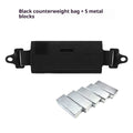 Outdoor Tactics metal helmet balance weight bag with five metal blocks in black colour on a helmet