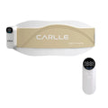 Beige rechargeable waist support belt with micro current and red light heating, remote control included