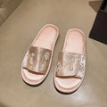 Casual blue slippers with non-slip TPR sole, soft bottom, and breathable upper for outdoor beach wear
