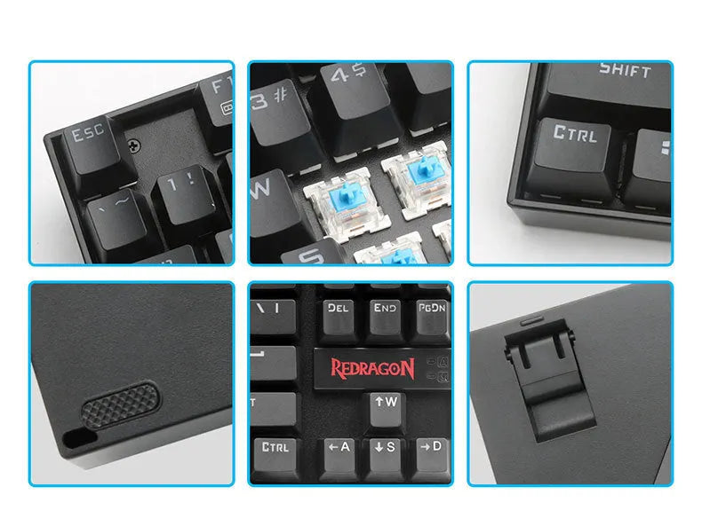Monochrome luminous wired mechanical gaming keyboard set with green axis switches, USB mouse, mouse pad, and headphones in black or white