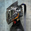 Dirty Braids full-face motorcycle helmet with graphic design on ABS shell, shown in adult size.