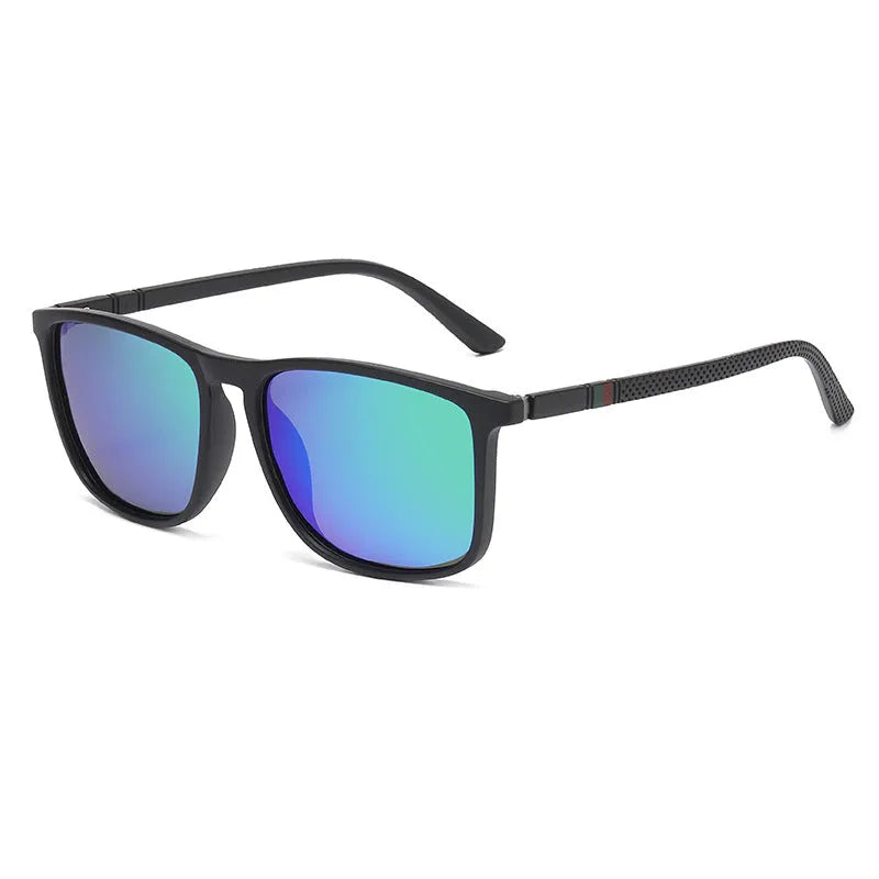 Sports driving advanced polarized sunglasses with TAC lens and black PC frame for outdoor use