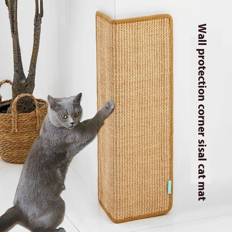 Jianma corner cat scratch board in dark gray measuring 18x60cm for furniture protection