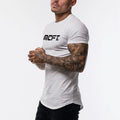 Men's loose fit short sleeve t-shirt in forest green, cotton blend, size M to 2XL