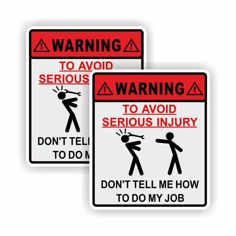 14.9cm by 12.6cm car glass warning sticker with type a hit colour for vehicle safety
