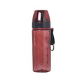 Chinese style portable sports water cup with integrated tea compartment in multiple colours