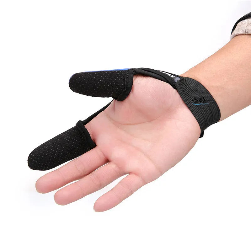 Fishing two finger gloves with microfiber palm and diving cloth back in free size