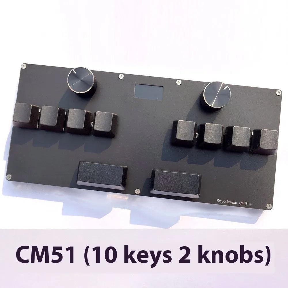 Customisable magnetic axis numeric game keyboard with IPS screen, programmable knob, and RGB backlight
