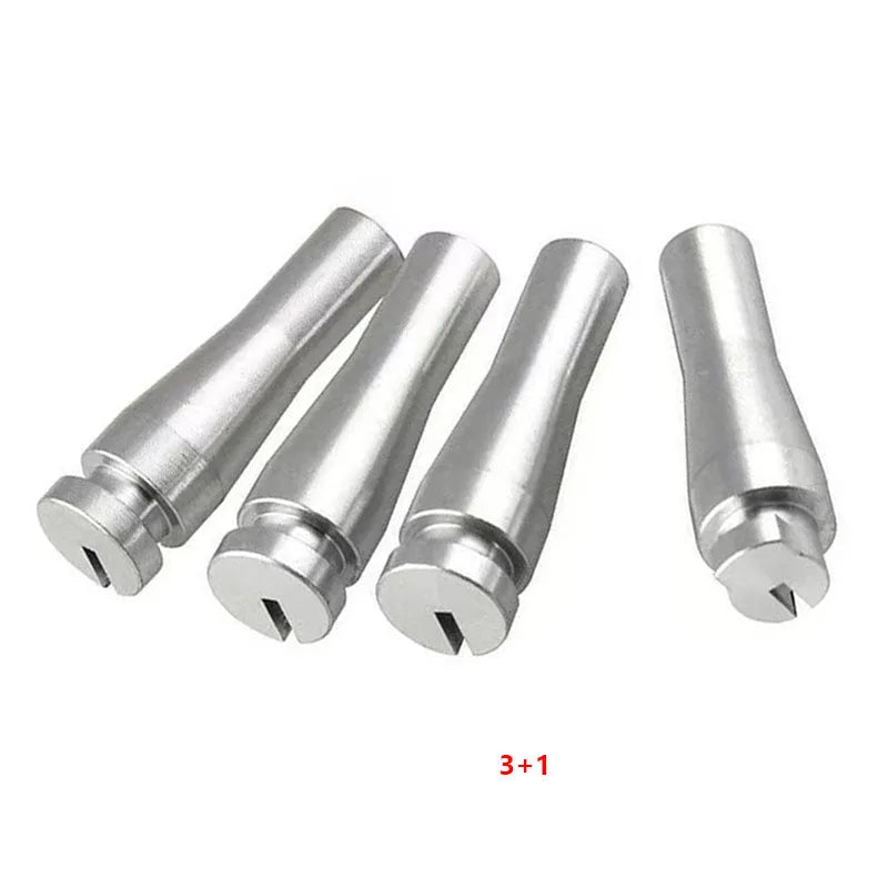 Silver aluminium car lock cable repair kit for Ford F150 F250 F350 rear cab latch with 4 components