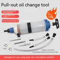 Manual oil suction and injection pump with polypropylene barrel in three capacity sizes