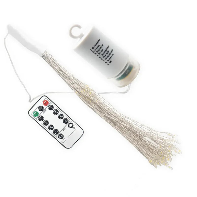 Waterproof dandelion string light with copper wire, remote control, and colour or warm colour options for outdoor holiday decoration