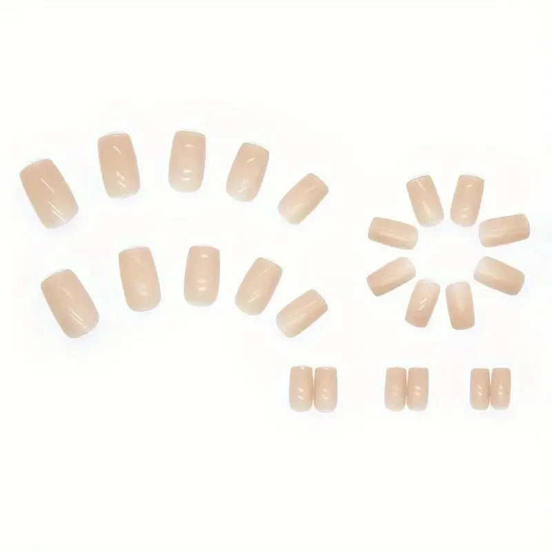 Solid colour MY119 plastic nail art decorations set in cute style for ladies