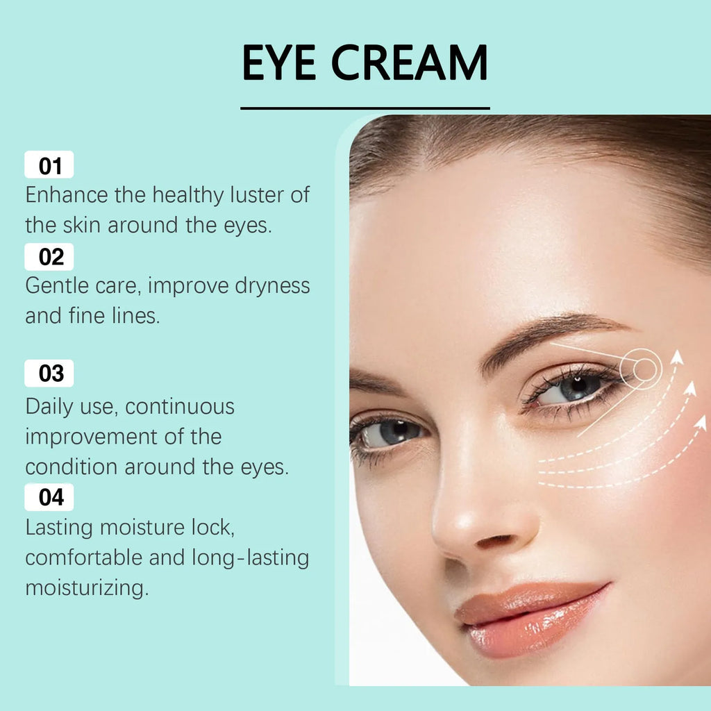30g retinol anti-aging eye cream jar for reducing fine lines and dark circles