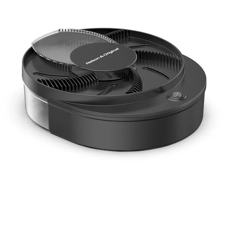Electric fly trap in white for household use, with easy-clean cage and enlarged bait trough