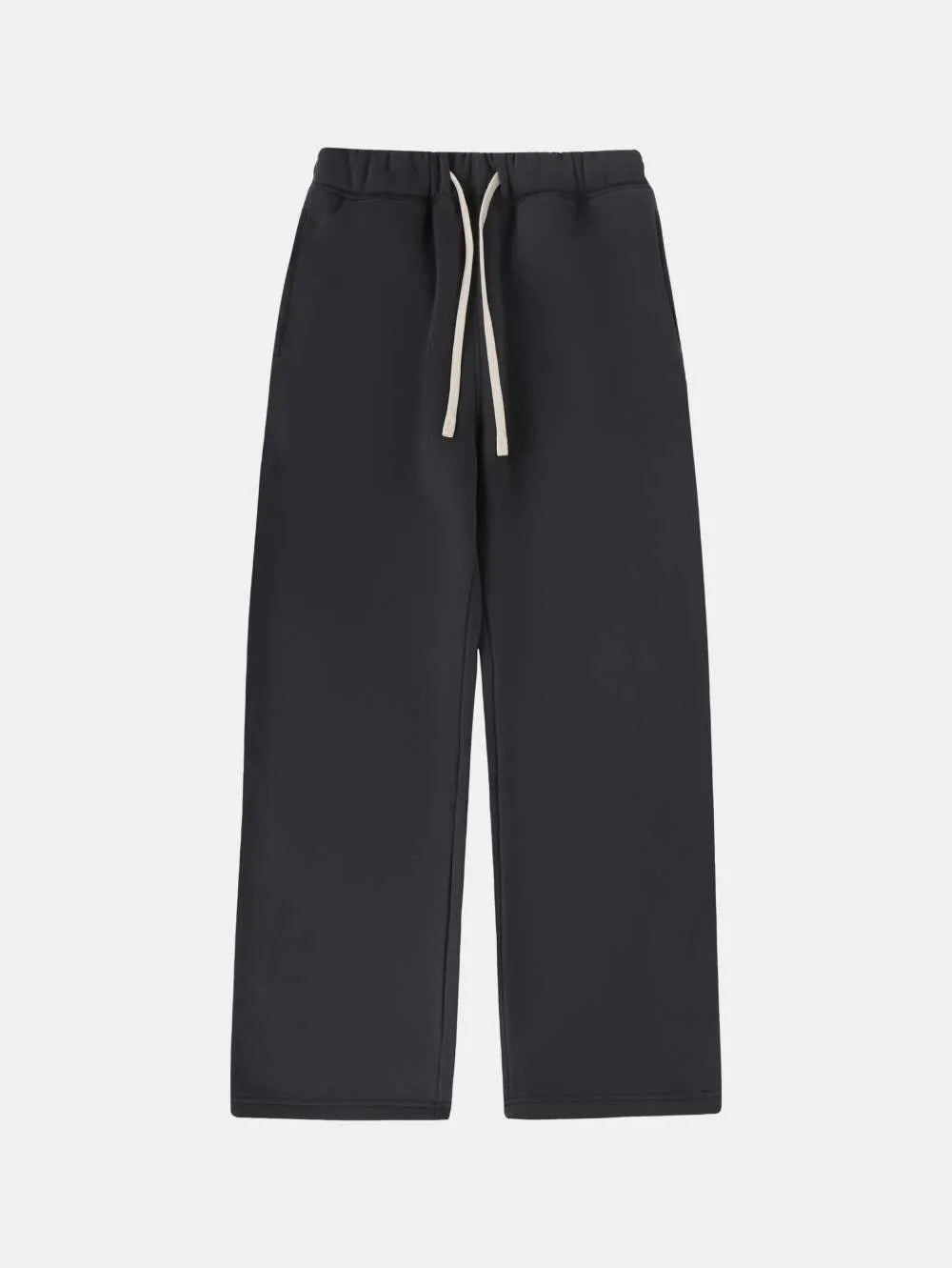 Men's loose fit fleece-lined sweatpants with elastic drawstring waistband in multiple colour options