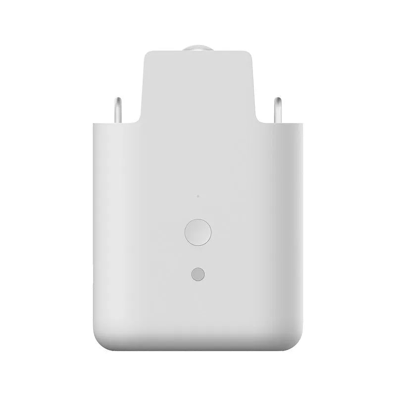 White automatic electric curtain opener motor with USB charger