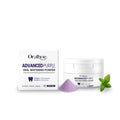 50g container of hydroxyapatite and sodium bicarbonate tooth powder with natural mint.