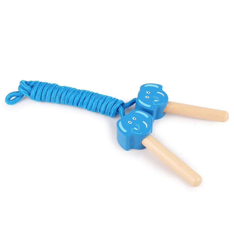 Animal themed cotton skipping rope in cow colour, 2.8 metres long for children