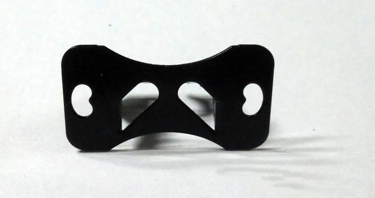 Black metal universal car camera holder with adjustable 120-degree angle bracket