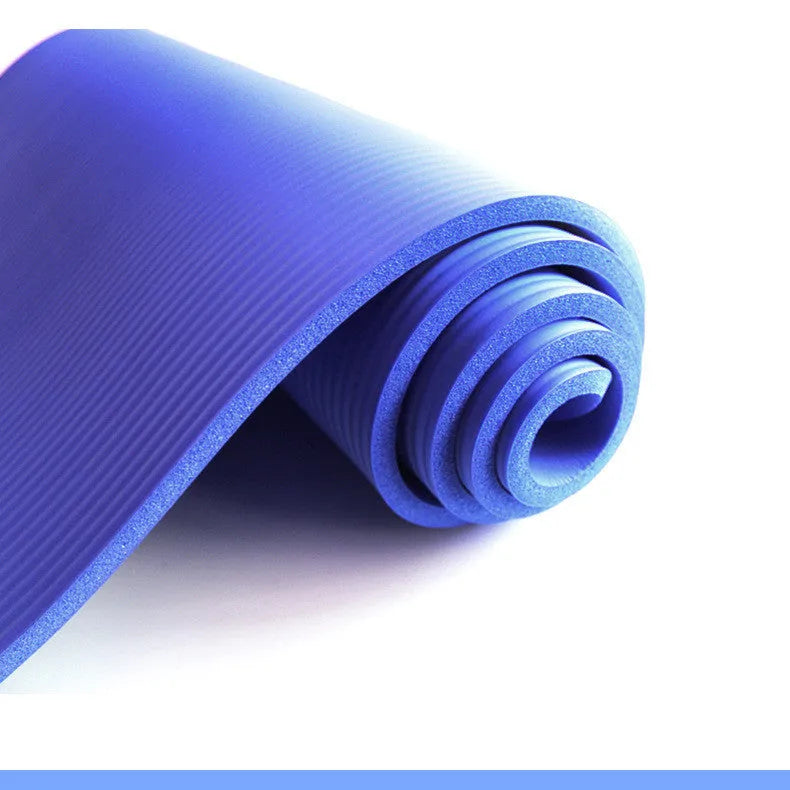 NBR yoga mat 183x61cm striped exercise mat for yoga dance fitness in purple blue pink black grey green red