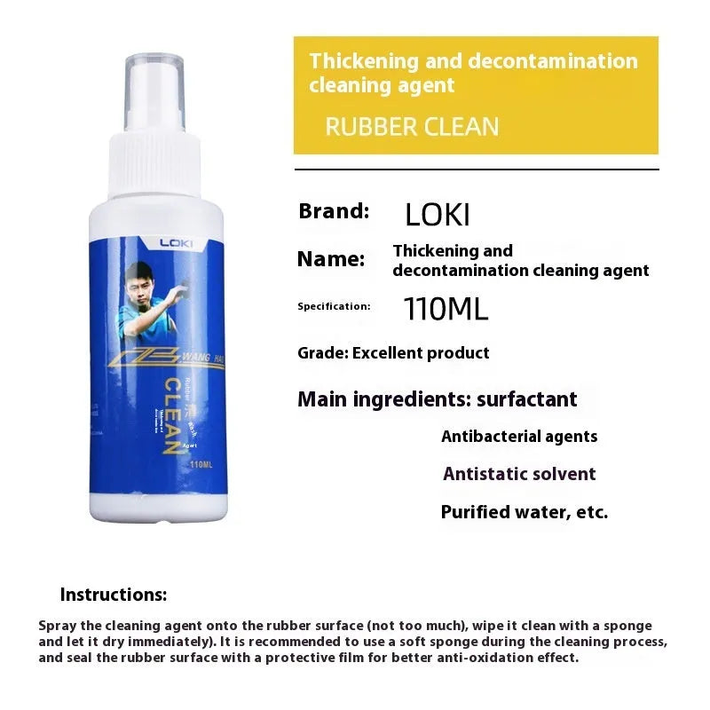 110ml bottle of table tennis rubber cleaning agent liquid cleaner for blade coverings