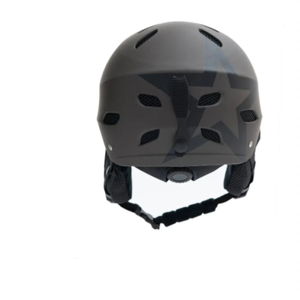 Men's protective snow helmet for skiing with EPS and ABS construction in multiple colour designs