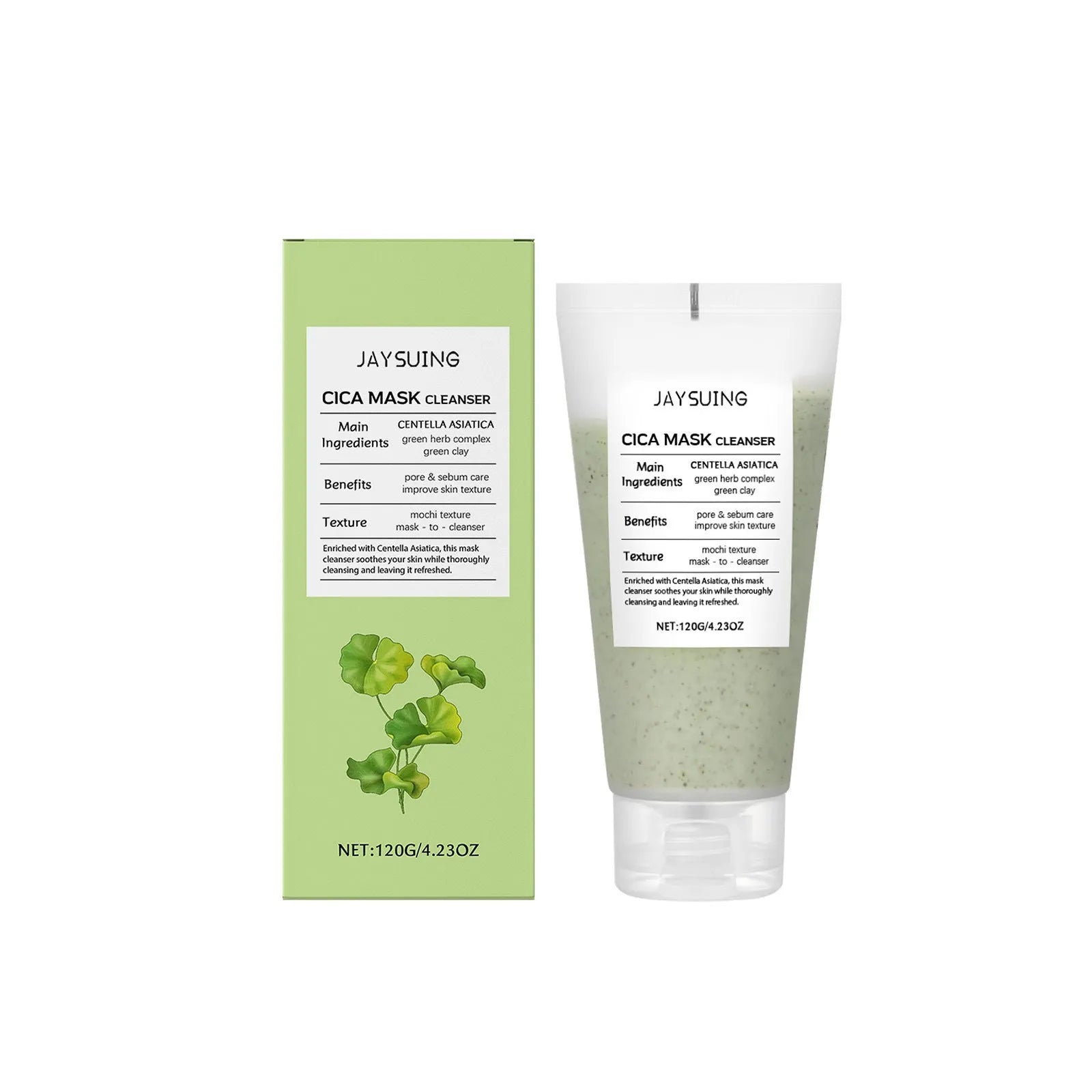 Centella Asiatica Soothing Facial Cleanser 120g container with botanical extract formula
