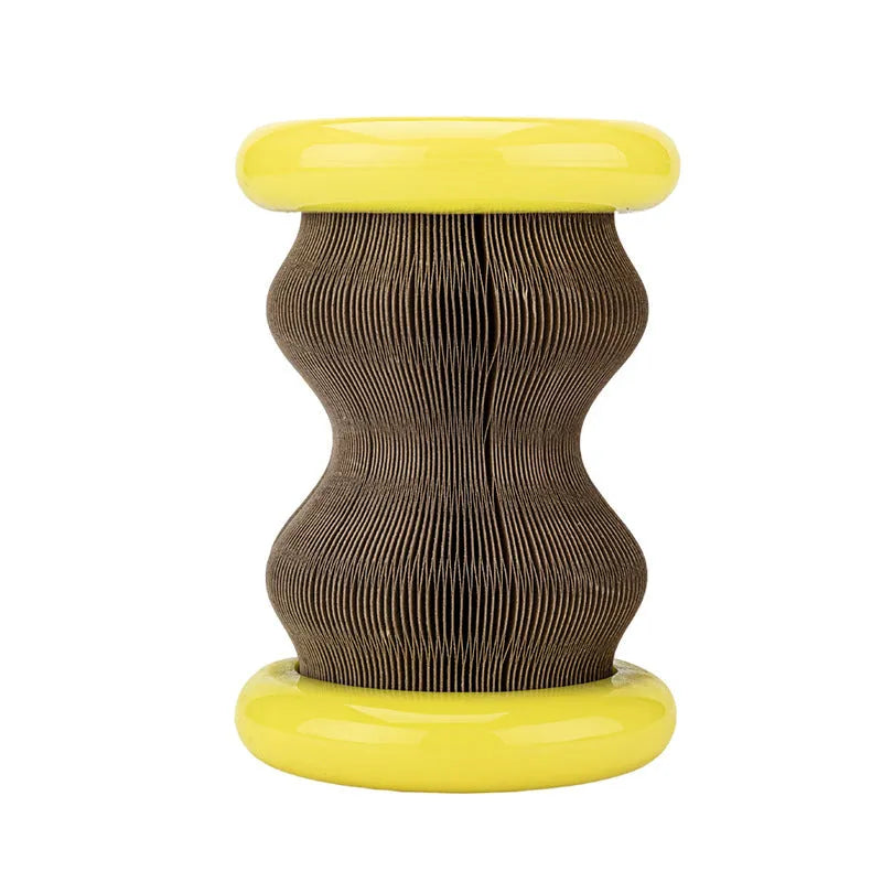 Magic organ corrugated paper wheel cat scratching board toy in Wonderful Cat Scratch Wheel colour