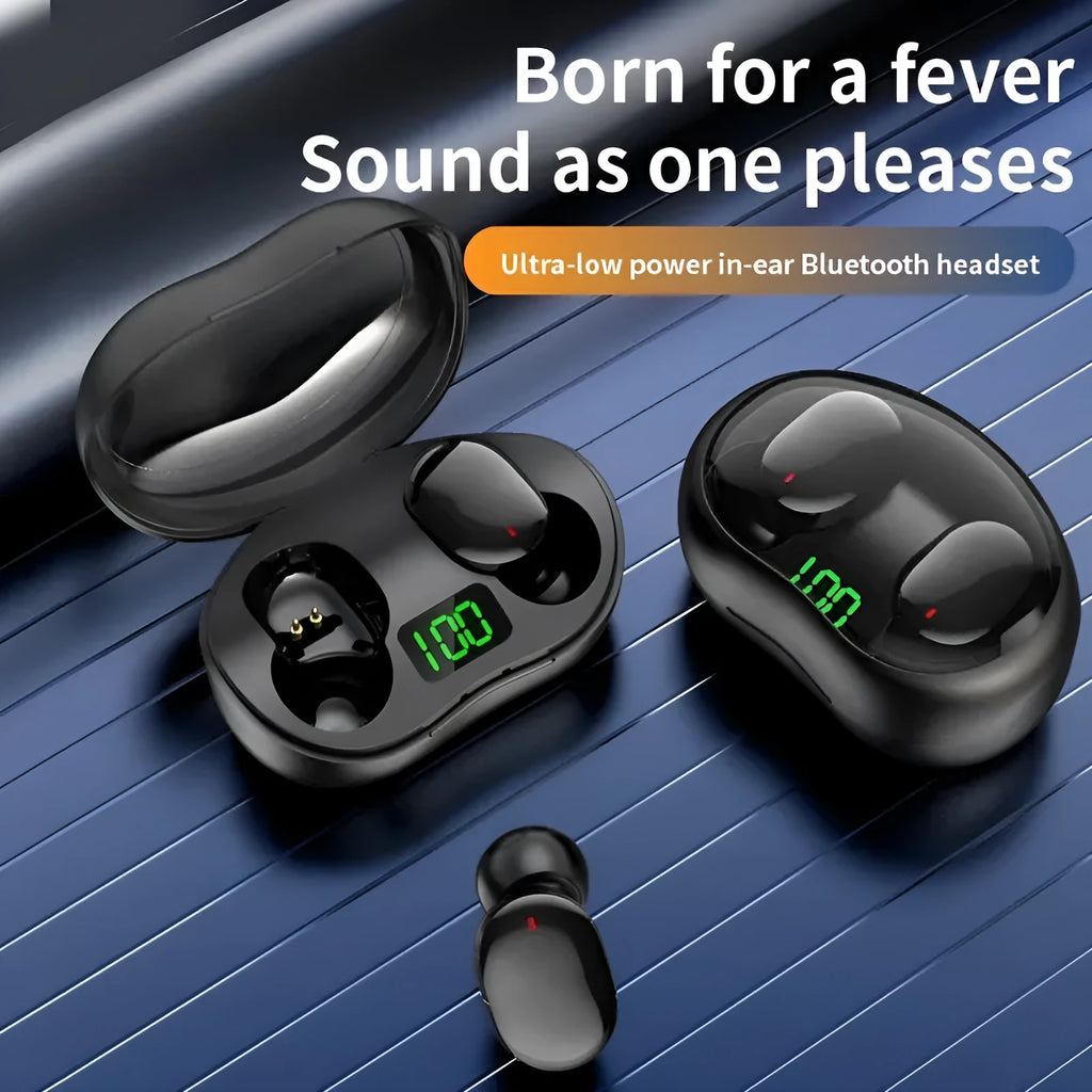 E9S TWS in-ear Bluetooth headset black plastic noise reduction low latency