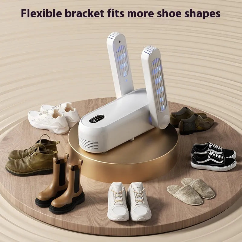 D4 black intelligent automatic shoe dryer with timer and waterproof baking technology