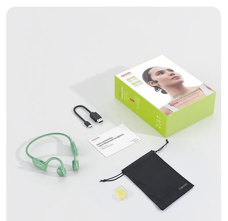 Non in-ear ear hook Bluetooth sports headset in black, blue or green with 10 metre range