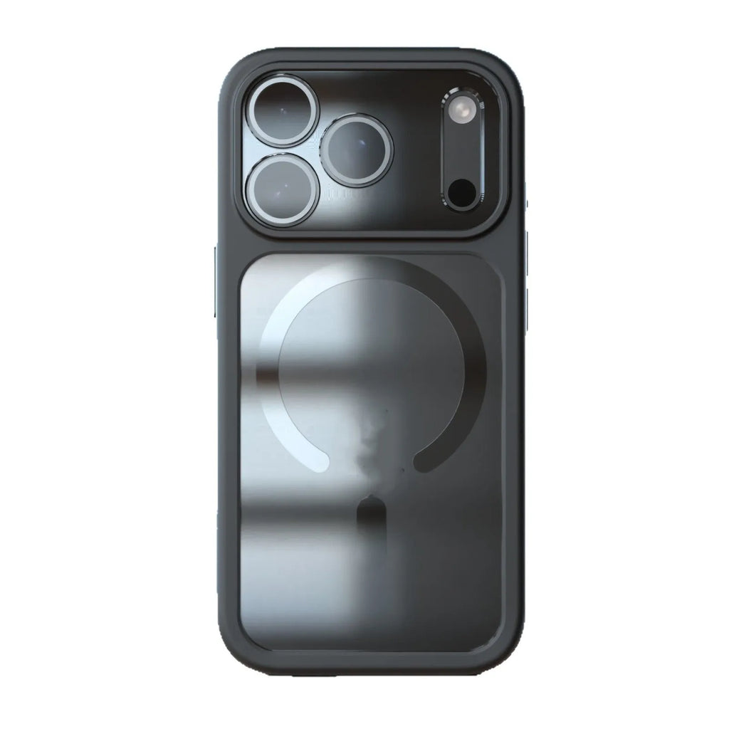 iPhone 17 Pro Max magnetic phone case in black, dark blue, or white with two-in-one protective design