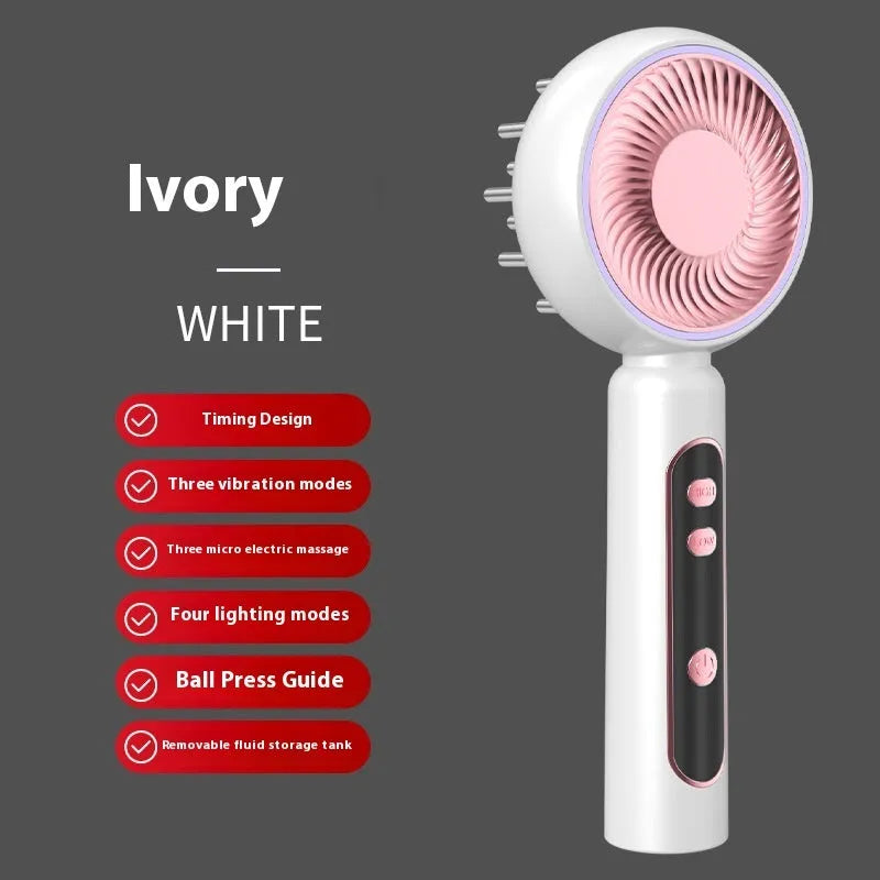 Scalp massage comb for oil control anti-itching in Starry Sky Gray blue and white 20cm size