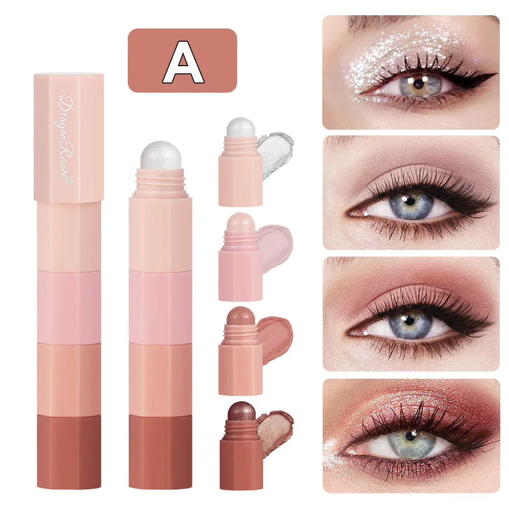 Waterproof four-section eyeliner pen suit eye shadow set in DR89A and DR89B colour options