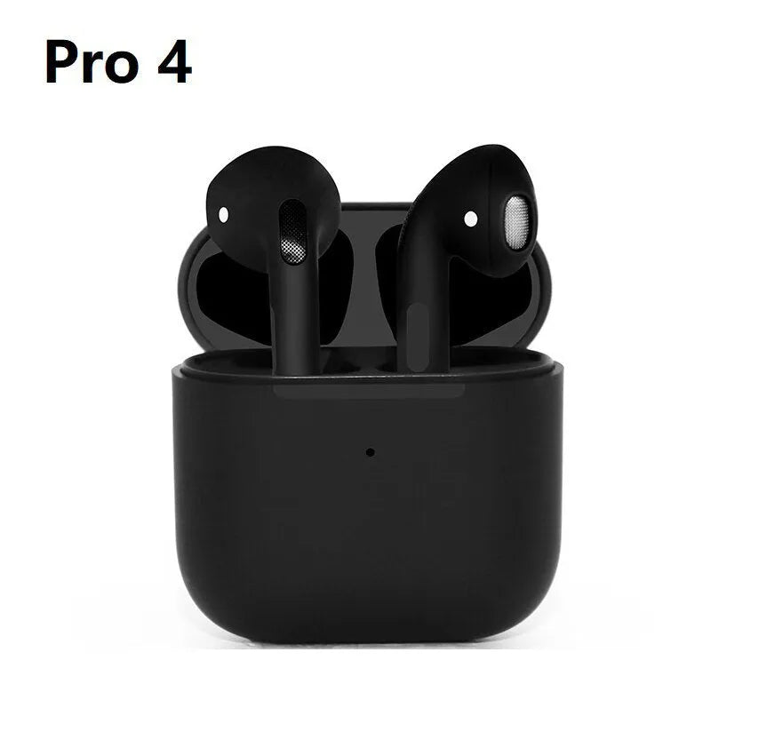 Pro4 Black and Pro4 White wireless in-ear Bluetooth sports headphones on a plain background.