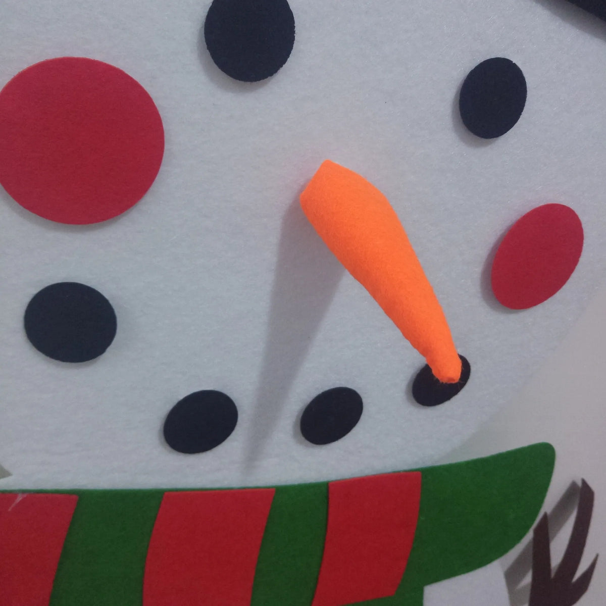 DIY felt Christmas tree for children with detachable ornaments, 95x70cm or 100x70cm, plus snowman 97x54cm