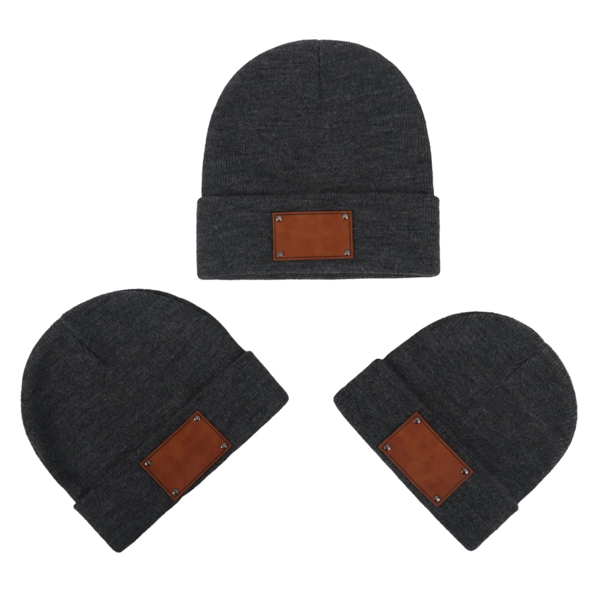 Knitted acrylic fibre dome top pullover hat in multiple colours and sizes for babies toddlers and adults