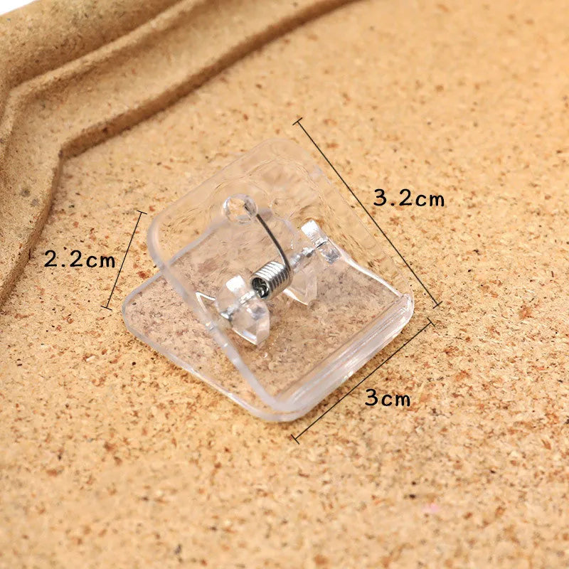Square plastic photo note holder pack of 5 in transparent colour 3.2x3x2.2cm