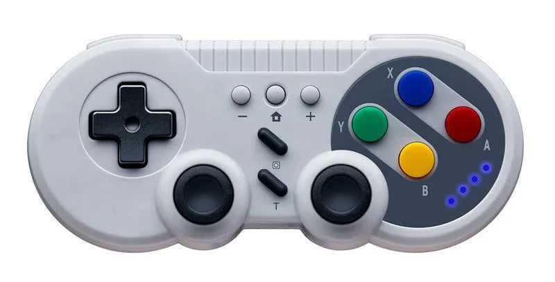 SWH wireless game controller for Nintendo Switch in black, showing buttons, analog sticks, and shoulder triggers.