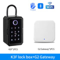 Smart key box K3BF model with fingerprint sensor and keypad for keyless entry