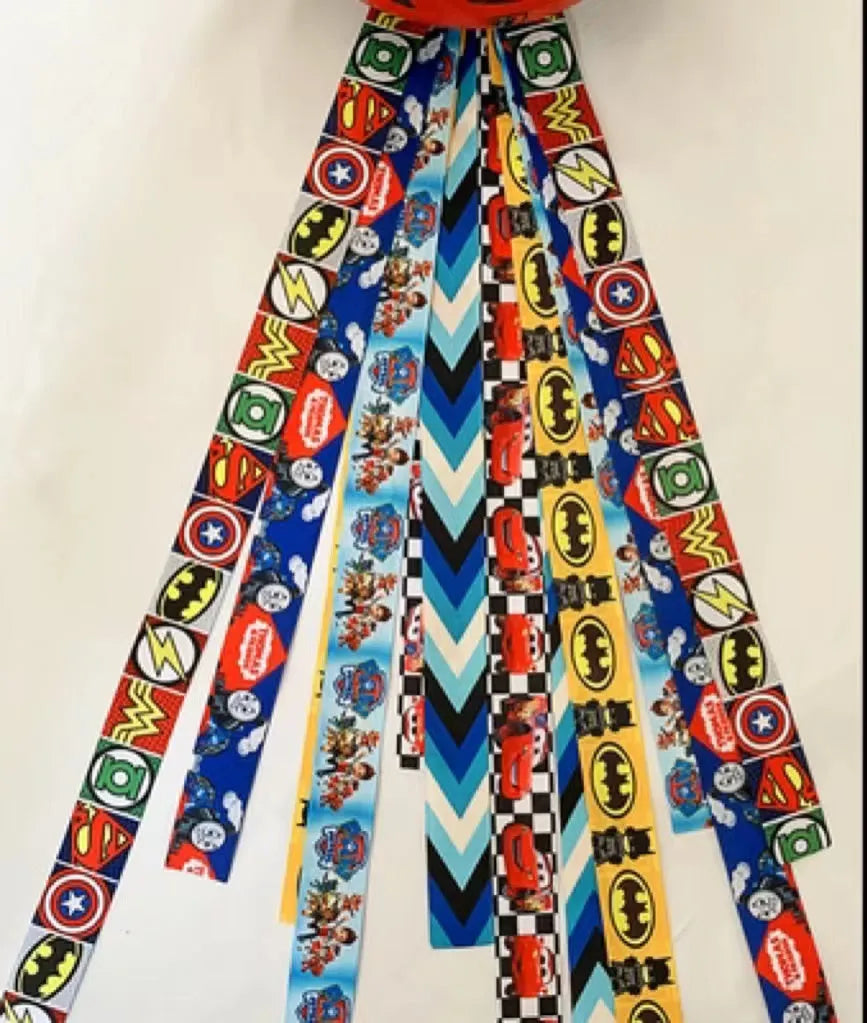 Cloth helmet streamer decorative ribbons for children's roller skating balancing car ski helmets in various colours