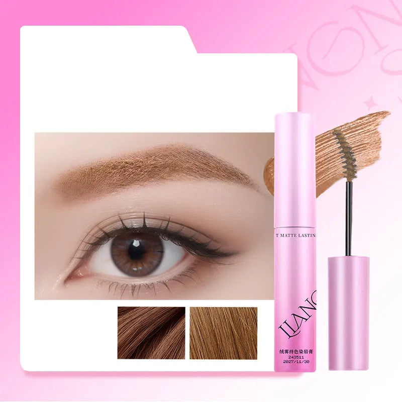 Eyebrow cream compact in one of four shades: milk coffee, raw latte, coffee pink latte, or raw latte, with 4.5g net content.