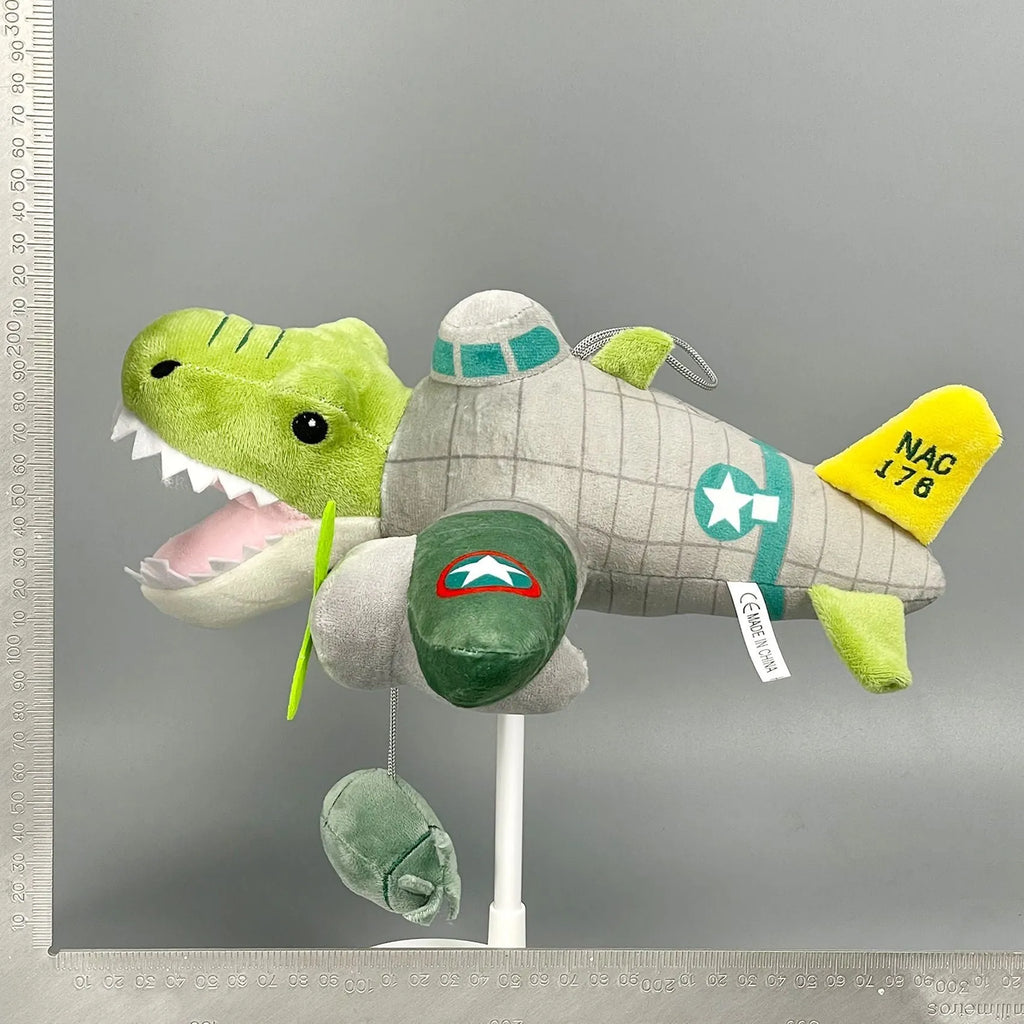 Shark Figurine cotton wool plush toy in one of 26 whimsical character designs