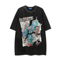 Short Sleeve Men Clothing Summer Fashion Brand Cotton Pullover Top Regular Fit Loose Style Letters Print Black Gray Sizes M L XL XXL